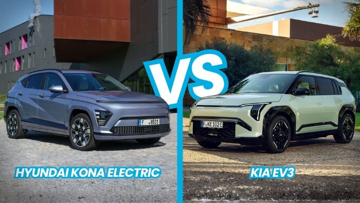 Comparatif Kia EV3 vs Kona Electric : le duel des SUV coréens