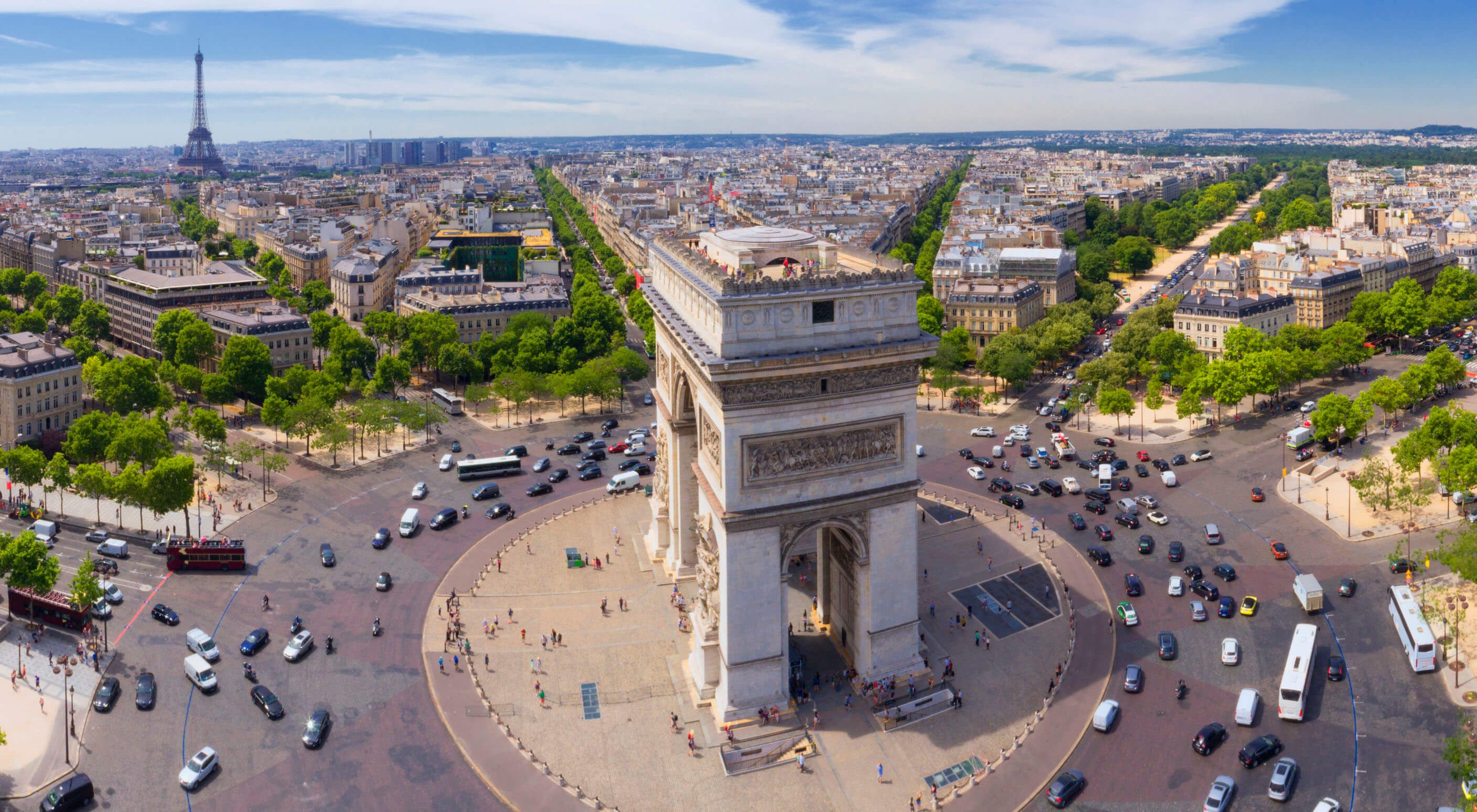 Le rond-point des Champs Elysées ou l'Etoile