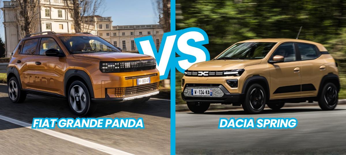 Comparatif Fiat Grande Panda VS Dacia Spring