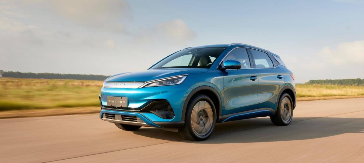 Une BUYD Atto 3, voiture électrique chinoise