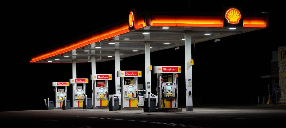 Une station service Shell