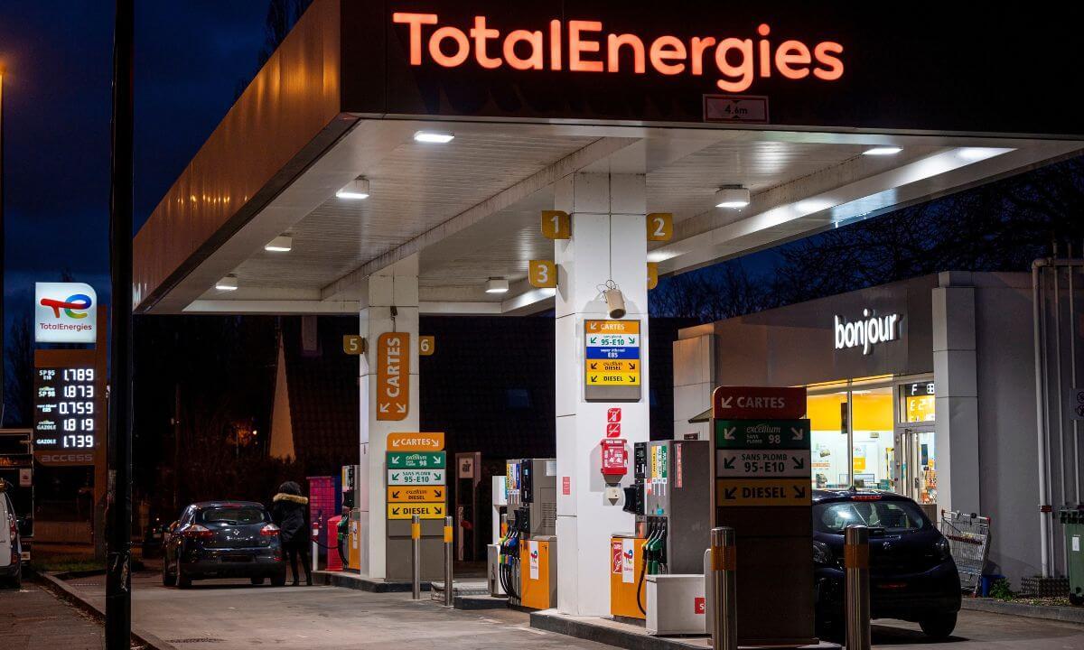 Une station service Total Energie