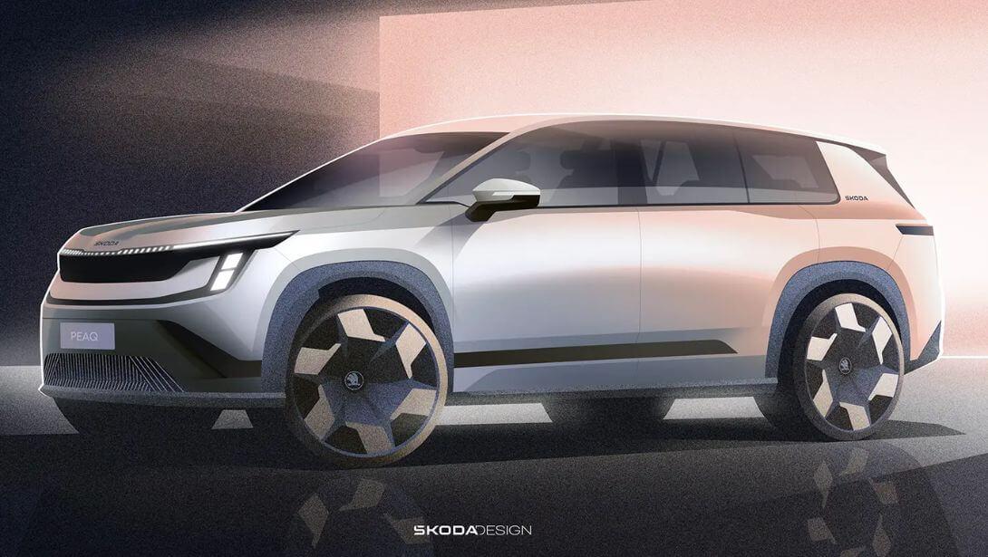 Croquis du nouveau Skoda Peaq