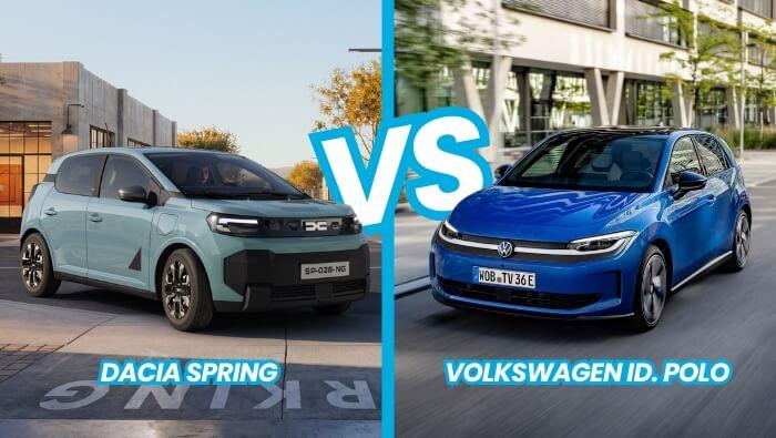 Comparatif Dacia Spring vs Volkswagen ID. Polo