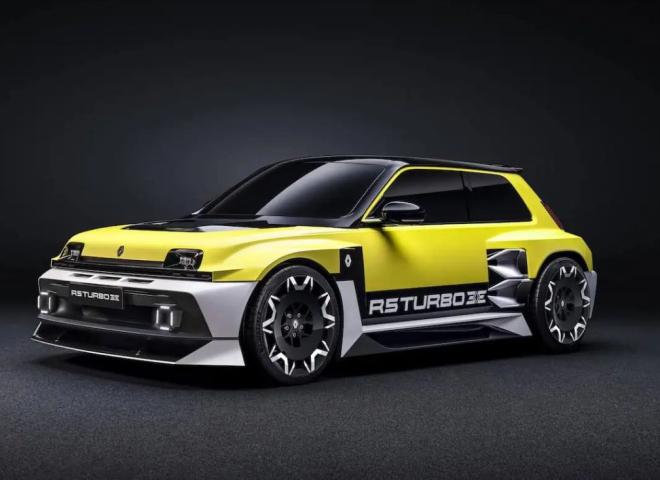 La Renault R5 Turbo, équipée de moteurs dans ses roues