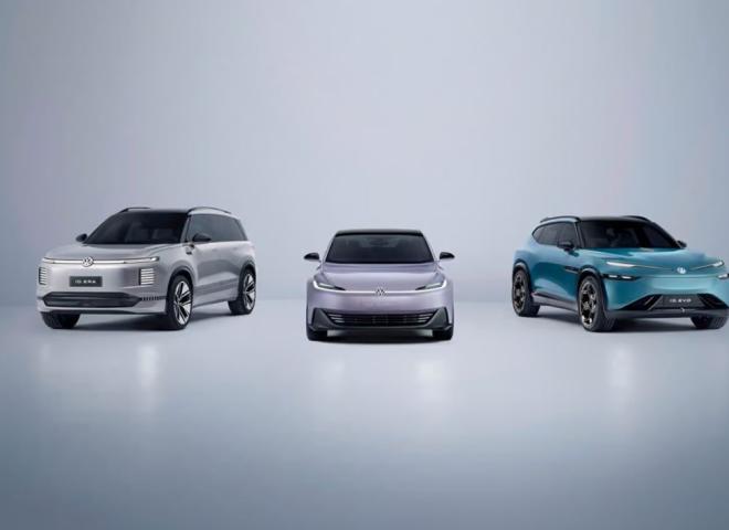 La berline ID.Aura, le SUV ID.Evo et le SUV ID.Era de Volkswagen