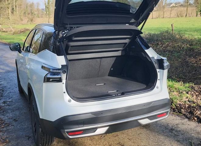 Le coffre du Nissan Qashqai e-Power