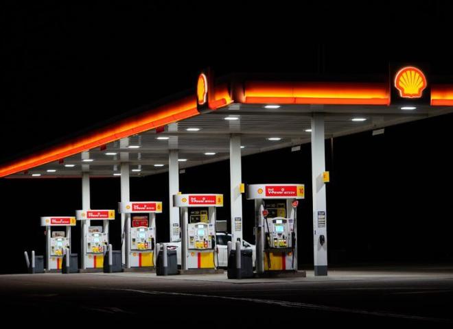 Une station service Shell