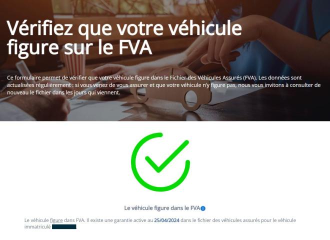 Fichier des Véhicules Assurés Fichier des Véhicules Assurés