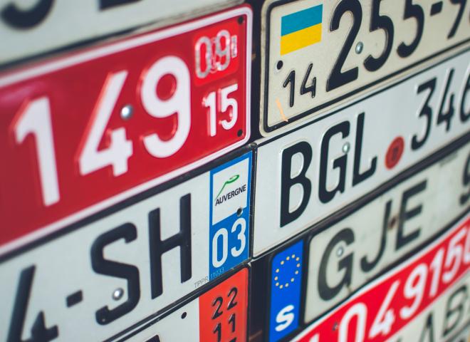 Les différentes plaques d'immatriculation selon le pays