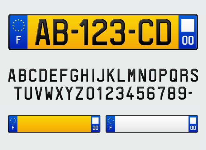 Numéro SIV de la plaque d'immatriculation