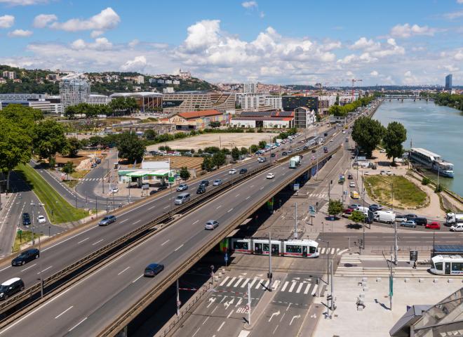 Trafic routier à Lyon