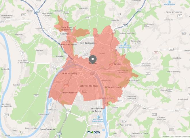 périmètre ZFE Rouen - Mappy périmètre ZFE Rouen - Mappy