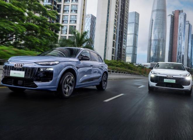 Des Audi électriques en roulage