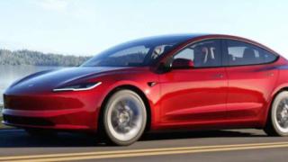 Une Tesla Model 3 en roulage 