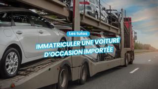 Des voitures d'occasion importées sur un camion