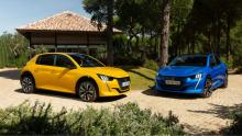 Deux versions de la Peugeot 208