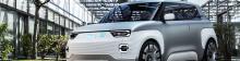 Une Fiat électrique en charge