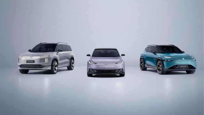 La berline ID.Aura, le SUV ID.Evo et le SUV ID.Era de Volkswagen