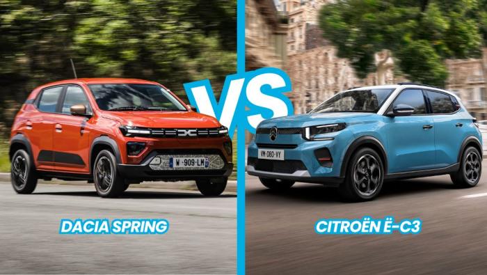 Comparatif Dacia Spring VS Citroën ë-C3