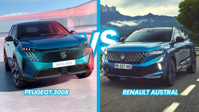 Comparatif Peugeot 3008 VS Renault Austral