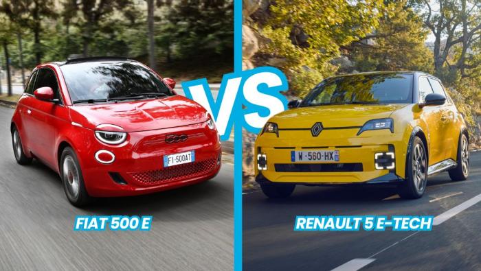 Comparatif Renault 5 E-Tech vs Fiat 500e