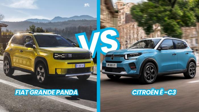 Comparatif Fiat Grande Panda VS Citroën ë-C3