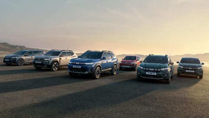 Gamme de voitures Dacia