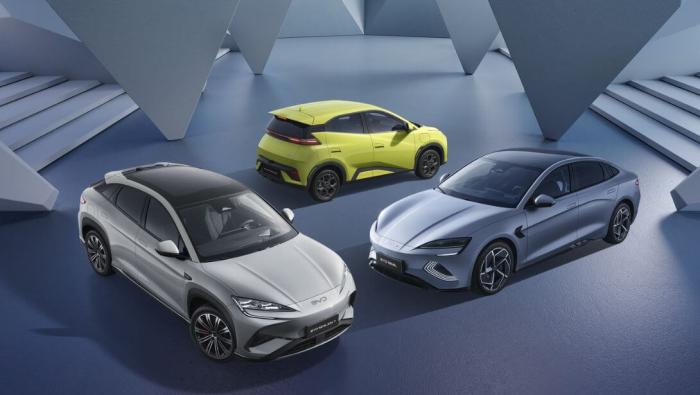 La gamme BYD sur le marché de l'Europe