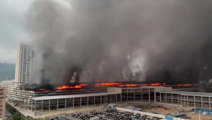 Incendie de BYD en Chine 