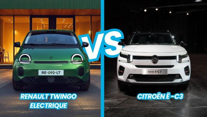 Comparatif Renault Twingo VS Citroën ë-C3