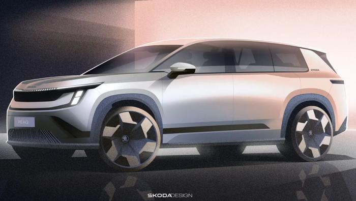 Croquis du nouveau Skoda Peaq