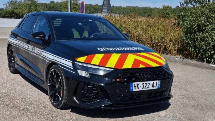 Une Audi RS3 va servir la gendarmerie