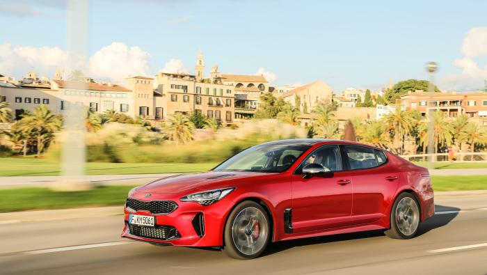 Kia Stinger vue de l'intérieur