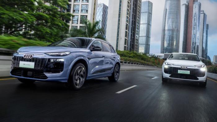 Des Audi électriques en roulage