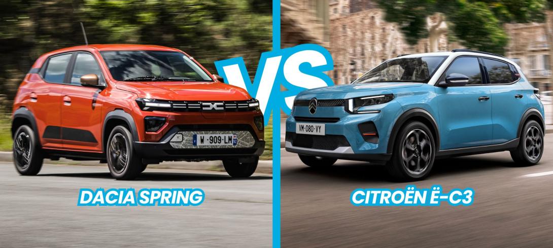 Comparatif Dacia Spring VS Citroën ë-C3