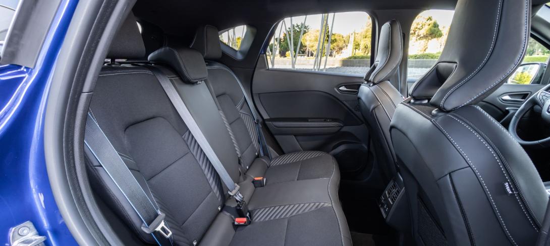 Habitacle arrière du Renault Captur