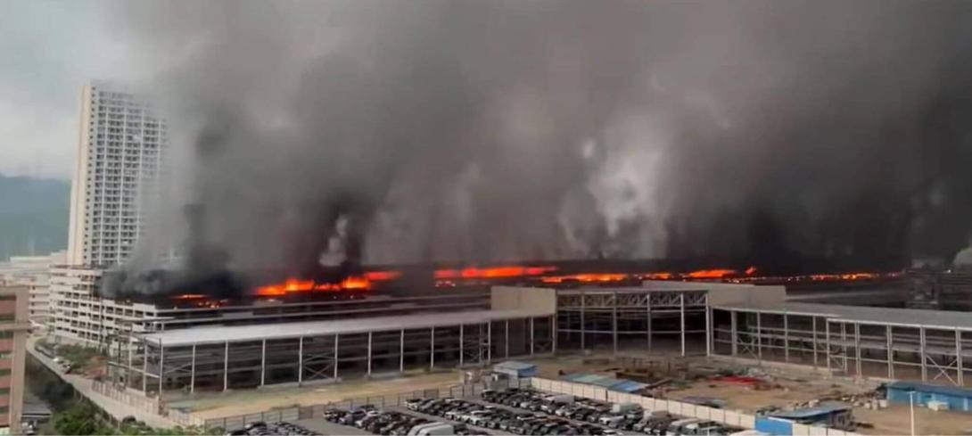 Incendie de BYD en Chine 