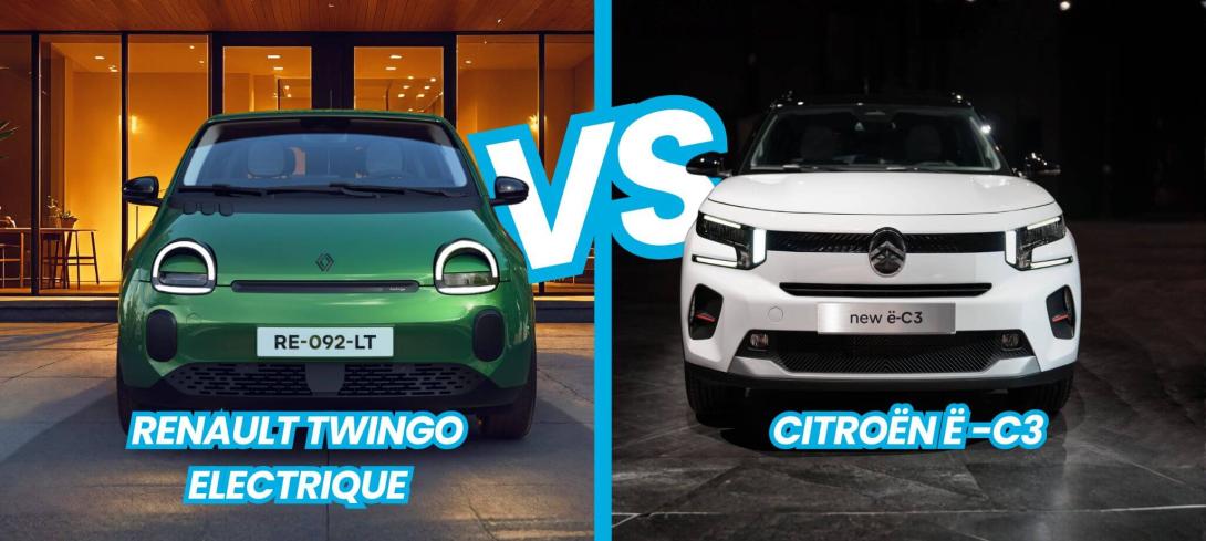 Comparatif Renault Twingo VS Citroën ë-C3