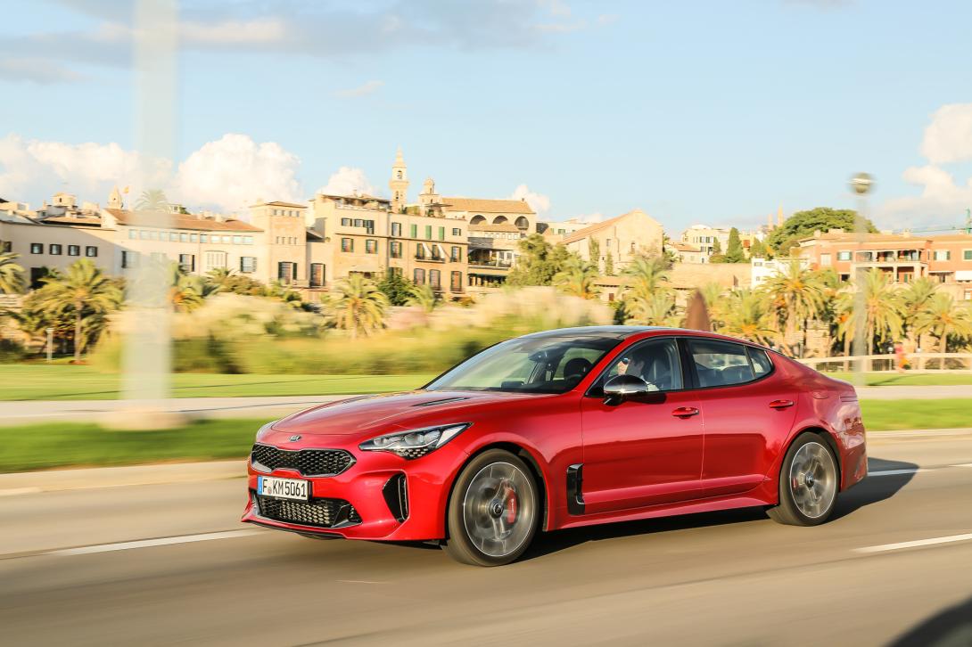 Kia Stinger vue de l'intérieur