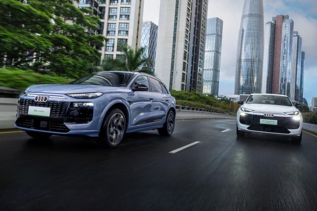 Des Audi électriques en roulage